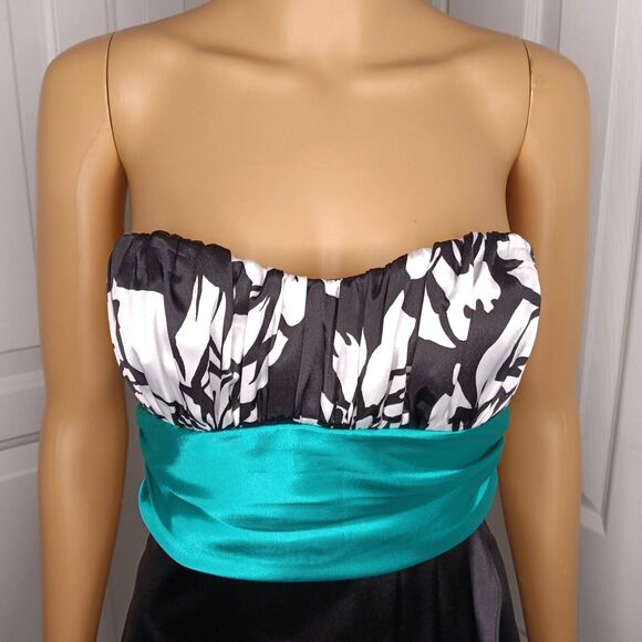 Women's Strapless Mini Dress Size 5 Party Clubbing Prom Wedding Made in USA - Picture 7 of 10